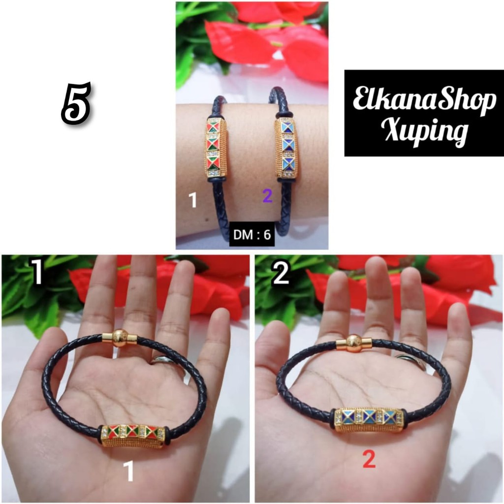 Gelang Magnet Liontin Tabung Xuping,Nomor Bisa Chat Aja Kami