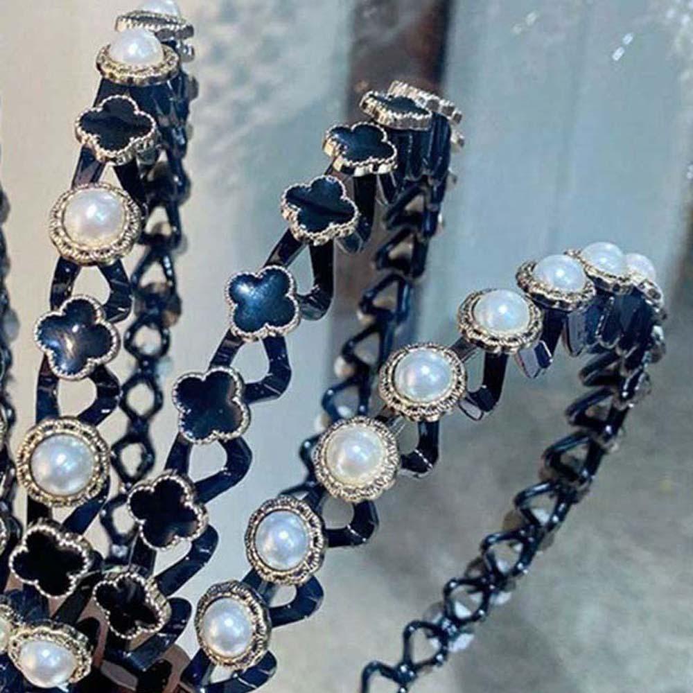 NEEDWAY Mutiara Ikat Rambut Elegan Sederhana Wanita Aksesoris Rambut Fashion Gaya Korea Hair Hoop