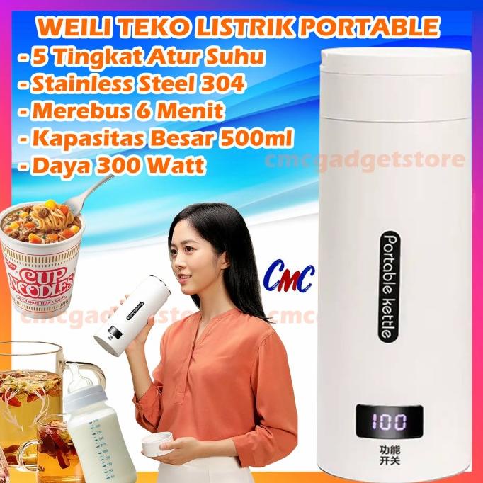 Xiaomi Deerma DR035 Portable Kettle Electric Thermos Pemanas Air