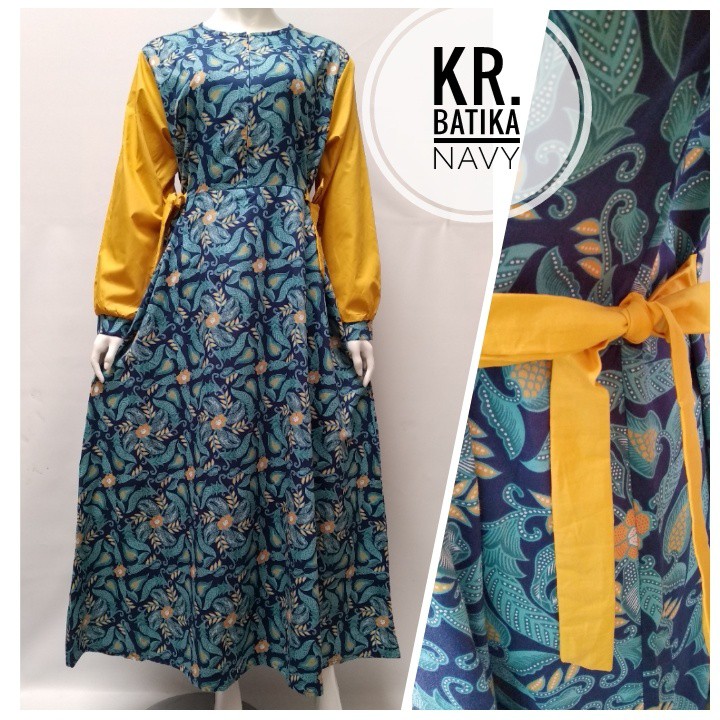 GAMIS KATUN JEPANG ORI TOKAI, KIKY, BATIK KOMBINASI SZ L