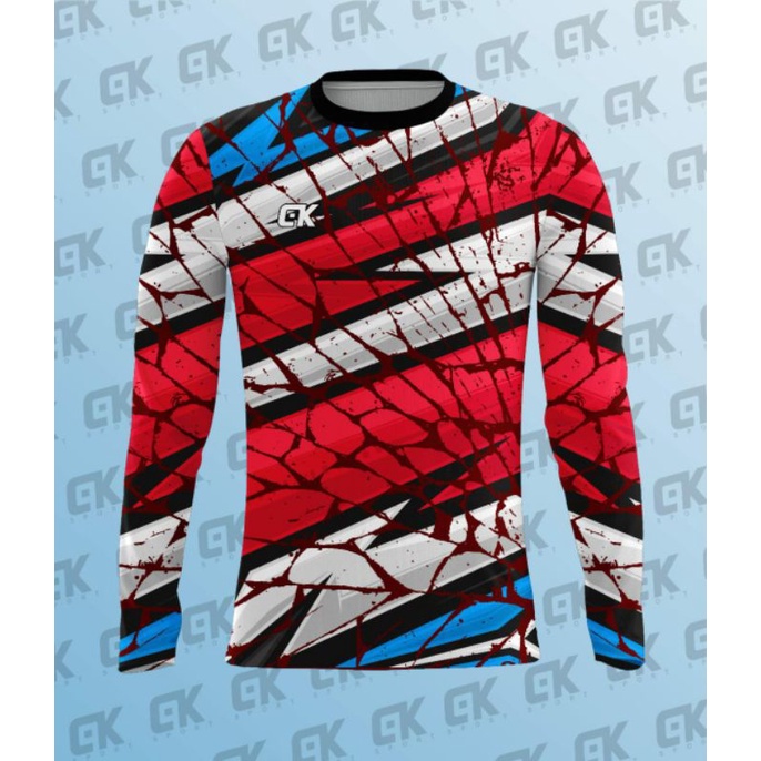 kaos kiper/kaos lengan panjang/baju tangan panjang/kaos goes/kaos trail