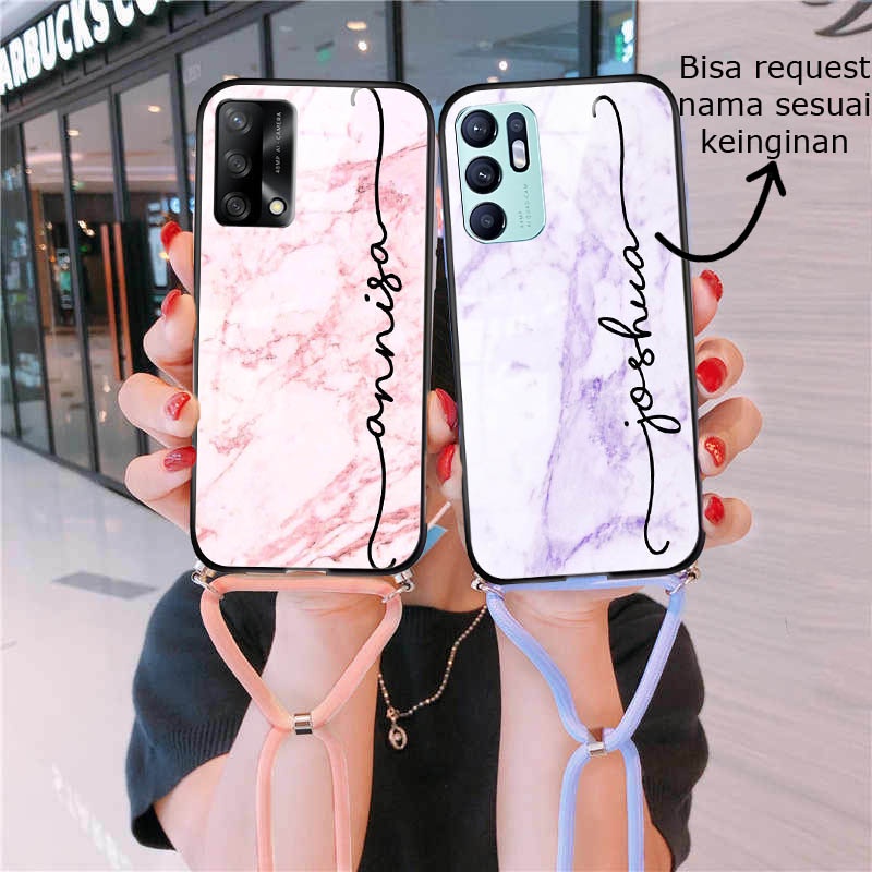 Costum Foto Tali Nama Marble Case All type Phone - Casing Hp - Case Hp - Pelindung Hp - Custom Case 