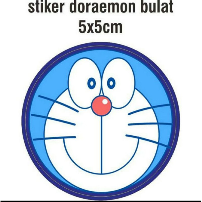 

STIKER VINYL LABEL BULAT DORAEMON 5x5CM