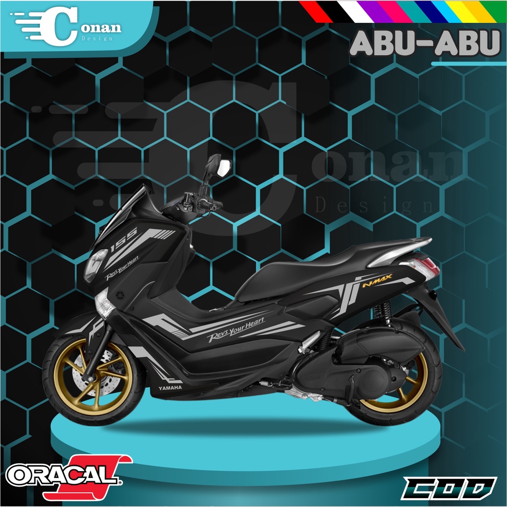 Aksesoris Motor Nmax Cutting Sticker Nmax Stiker Motor Nmax Striping Nmax 2019 All Nmax - NMxB37