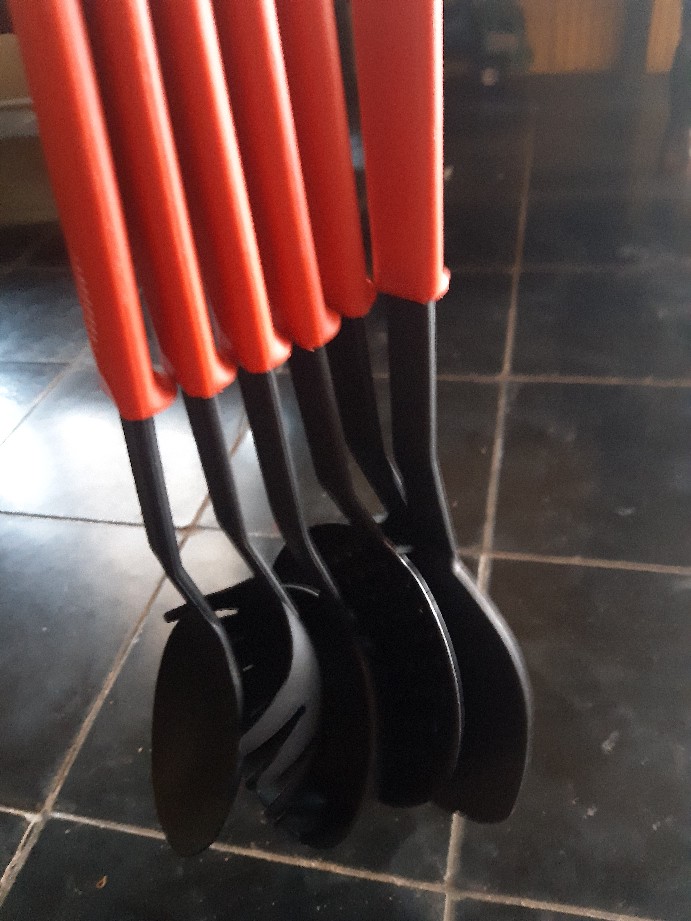 [free Buble] Set Spatula Warna Isi  6 Pcs / Set Bahan Nilon (1 Kg Muat 6 Set )