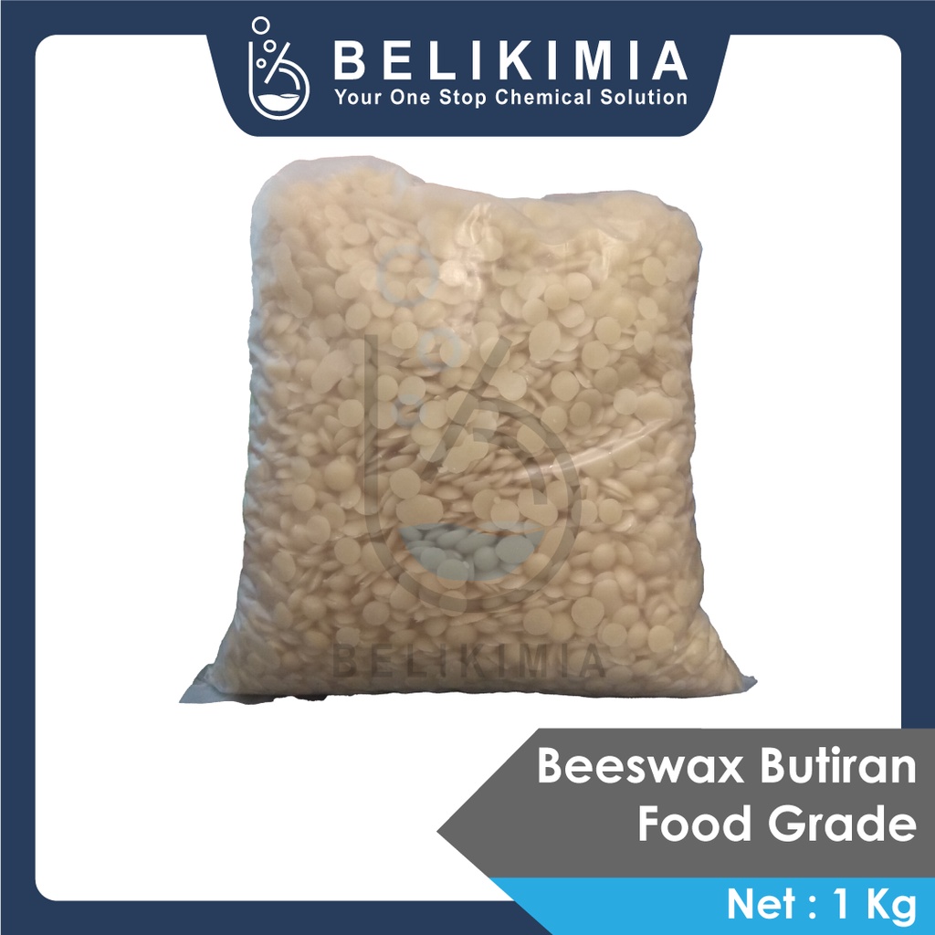 Beeswax Organik Butiran - Lilin Lebah Cosmetic Grade - 1 Kg