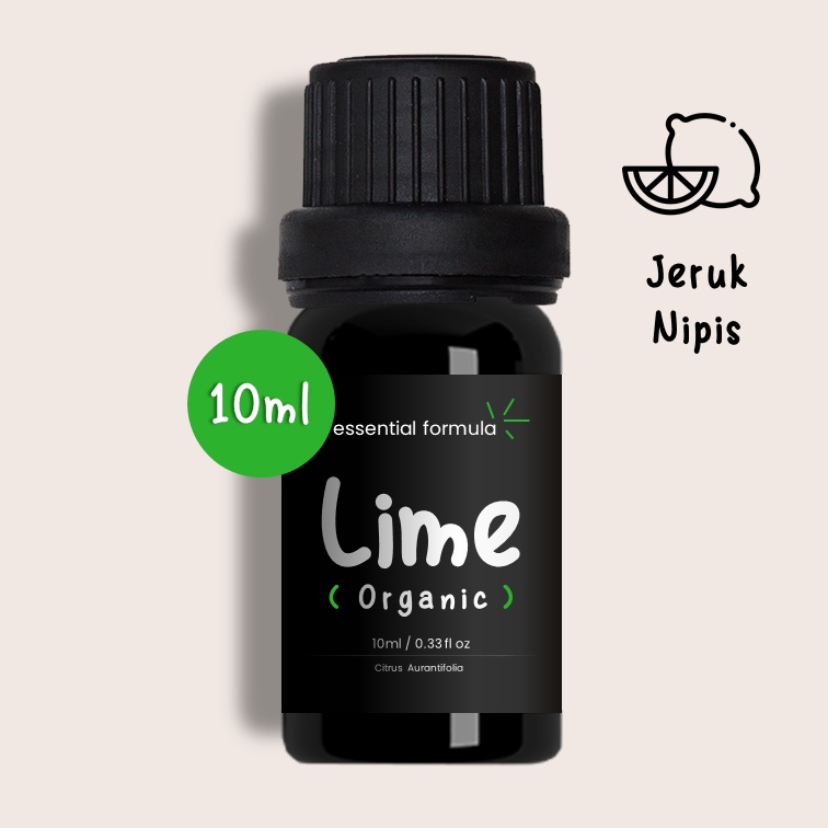 10ml Organic Lime Essential Oil Jeruk Nipis Murni 100%