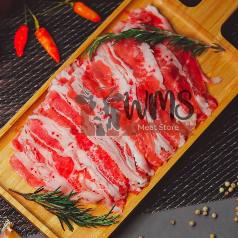 

Daging Sapi - US Shortplate Beef Slice (Yakiniku Shabu / BBQ) 500grm