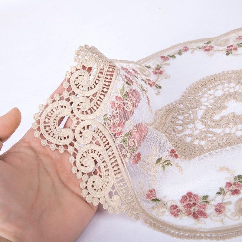 Taplak Meja Makan Bordir Renda Retro Lace Placemat Table Mat Lace