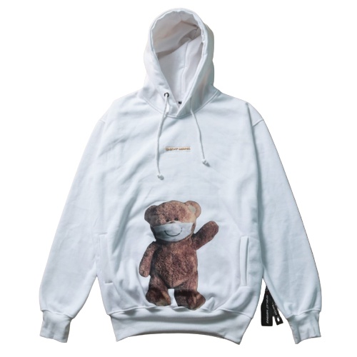 Jaket Hoodie SKM BEAR White Sweasthirt Hoodie Pria Bear Top Quality