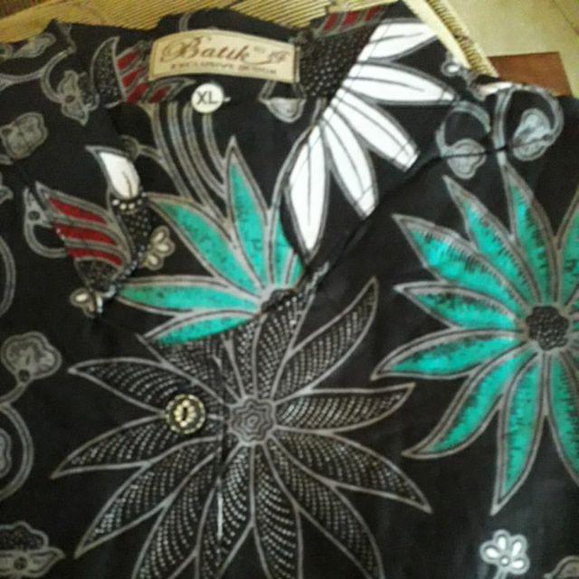 Atasan Batik Wanita Lengan Panjang Blouse Kancing Depan., Motif Batik