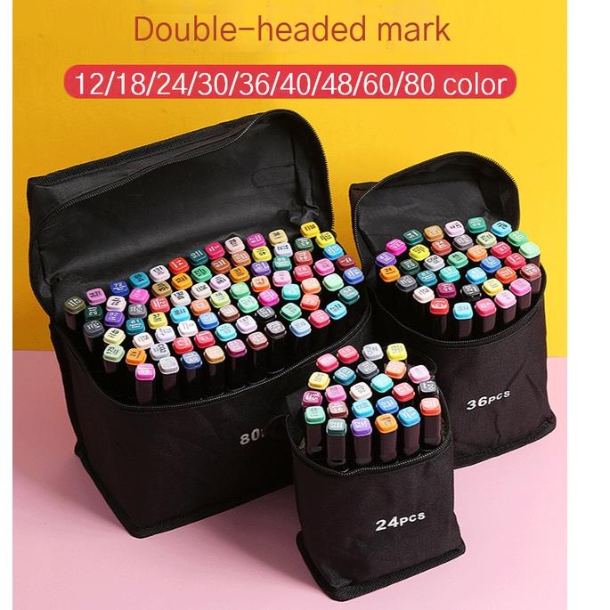

$ touch 80/60/48/36/24/12 Colors Twin Tip Pen Marker Set Dual Head Oily Alcoholic Sketch Markers Brush Pen For Draw Manga Animation Design Art Supplies ⇣