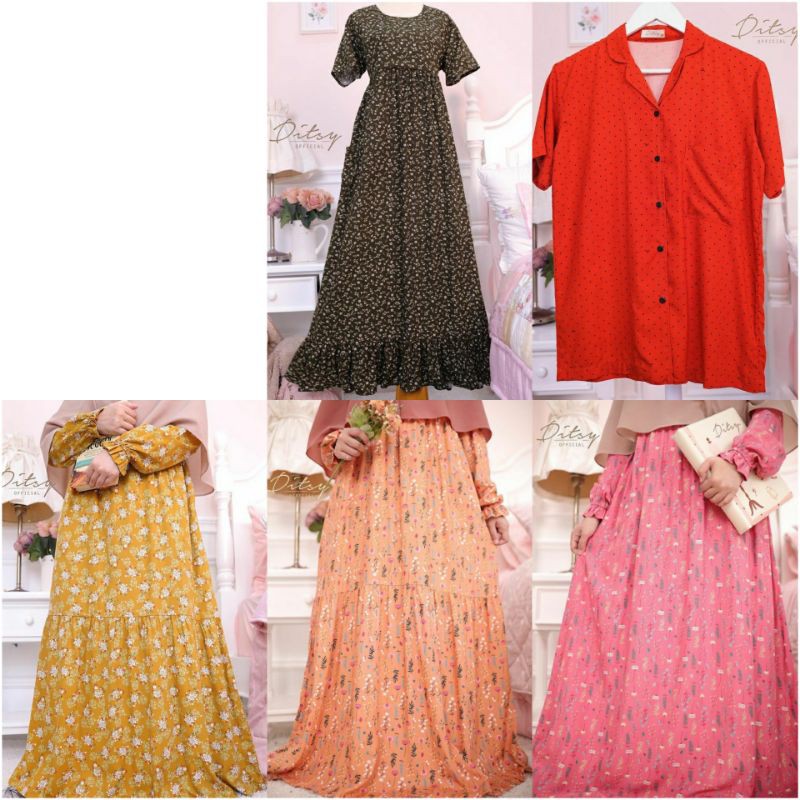 Ditsy Daily Wear Nightgown Homewear Homedress Piyama