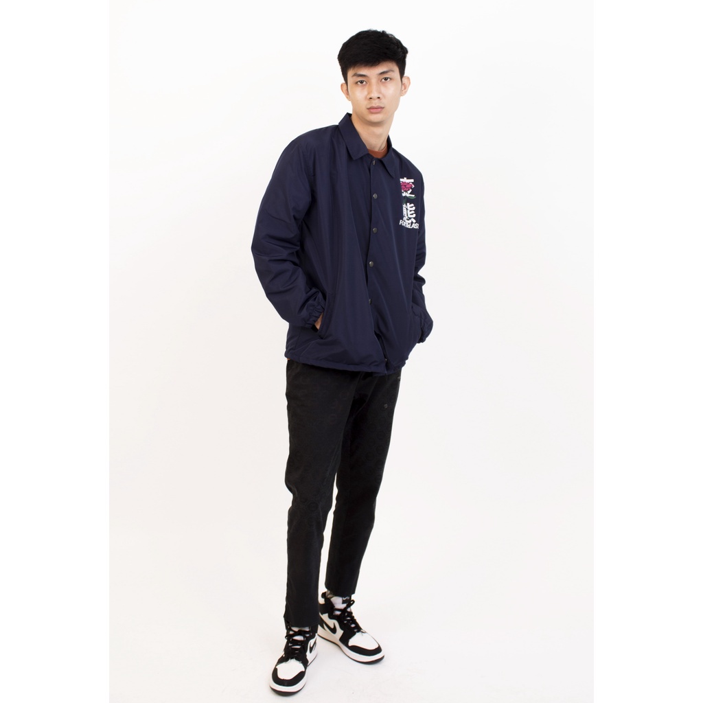 HIPNOP Regret Navy Jaket Coach Pria Outwear Unisex Parasut