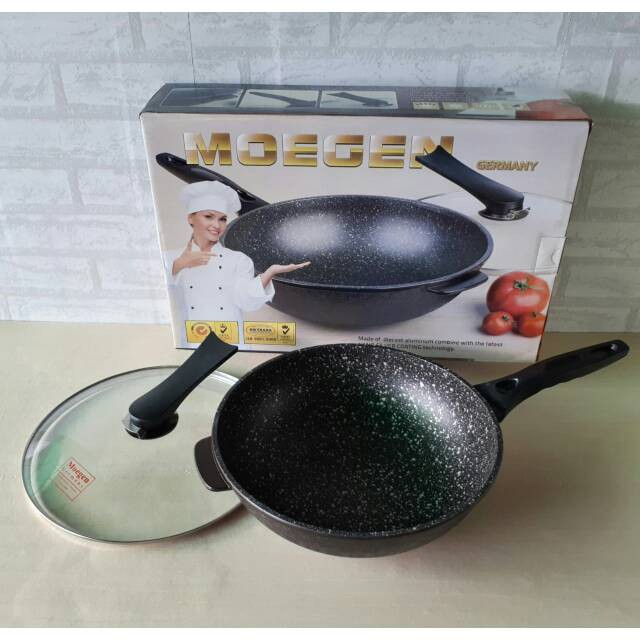 PANCI MOEGEN GERMANY / PANCI WOK PAN MURAH / PANCI LAPISAN MARBLE TEBAL