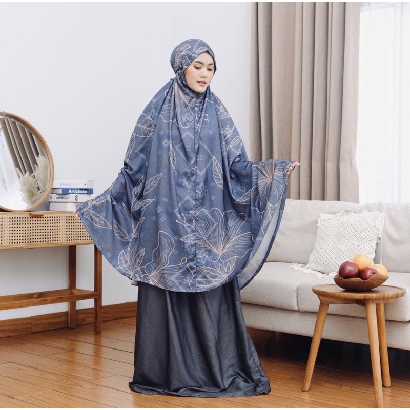 GLADYS - Mukena Nama 2in 1 : Premium Silk Praying Set