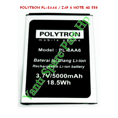 Baterai Polytron Zap 6 Note 4G 550 PL8AA6 Original New