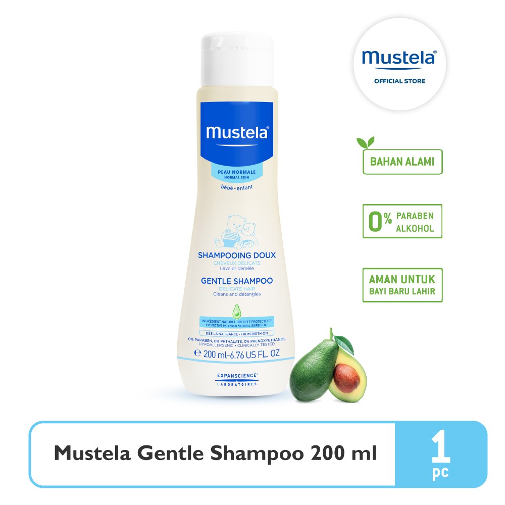 Mustela Bebe Gentle Shampoo 200 ml - Shampoo Bayi