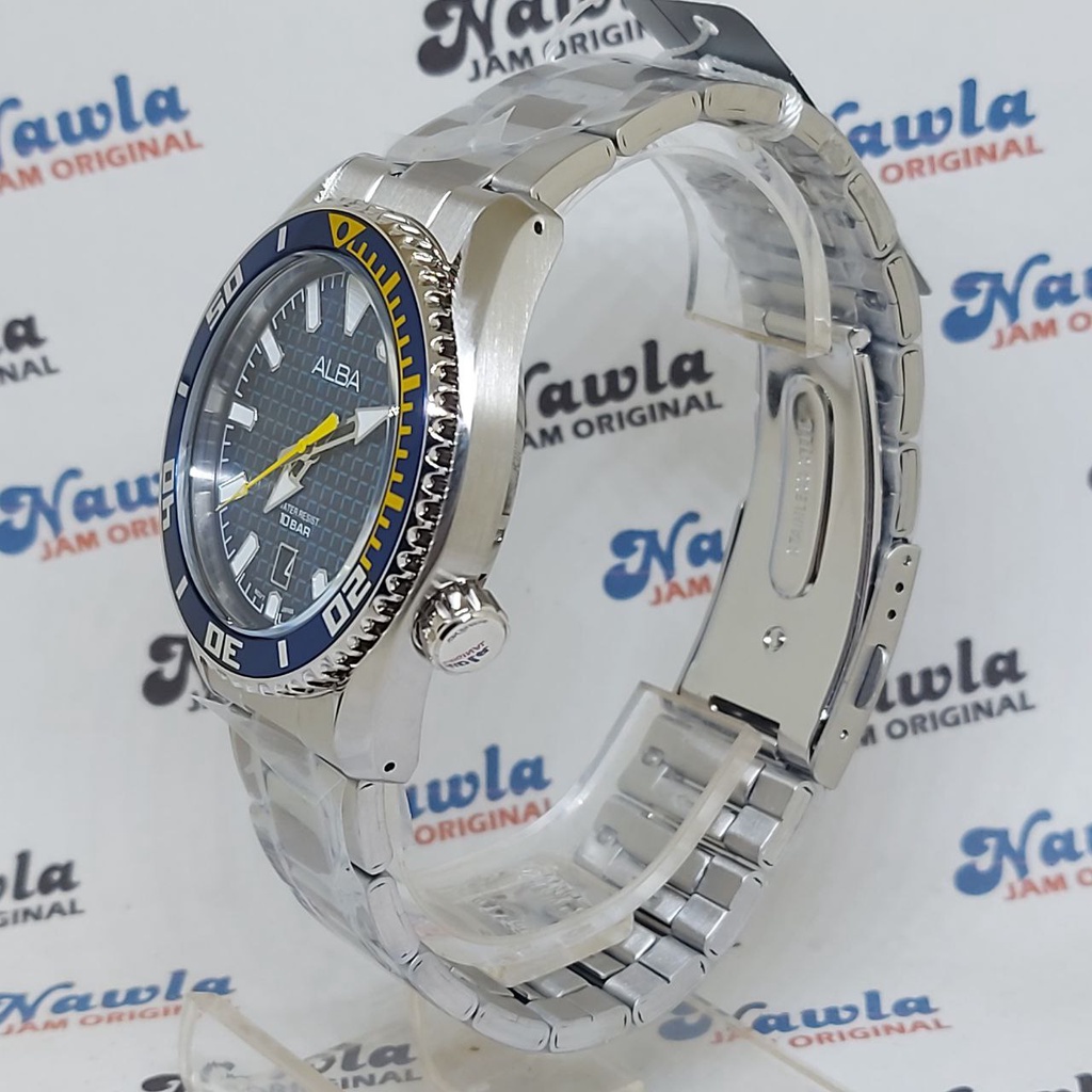 Alba Quartz AS9N97X1 Blue Dial - Jam Tangan Pria AS9N97