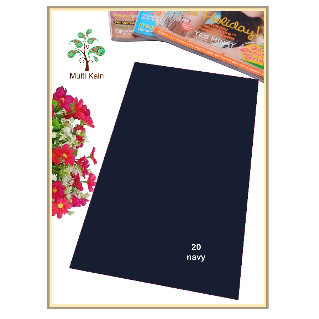 Bahan multi Kain Rayon Uniqlo mukena Meteran dan Grosir Quality Super-20 Navy