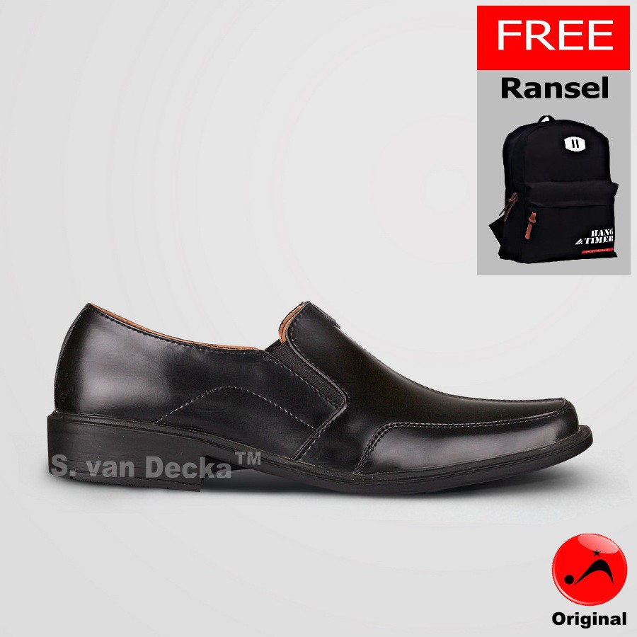 Sepatu Formal Pria S.van Decka R-TK029 + Gratis Tas Ransel