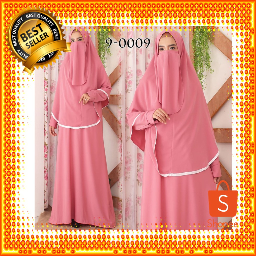 NEW Baju Gamis Syari Syar i Syar’i Cadar Set Baju Gamis Wanita 9-0009