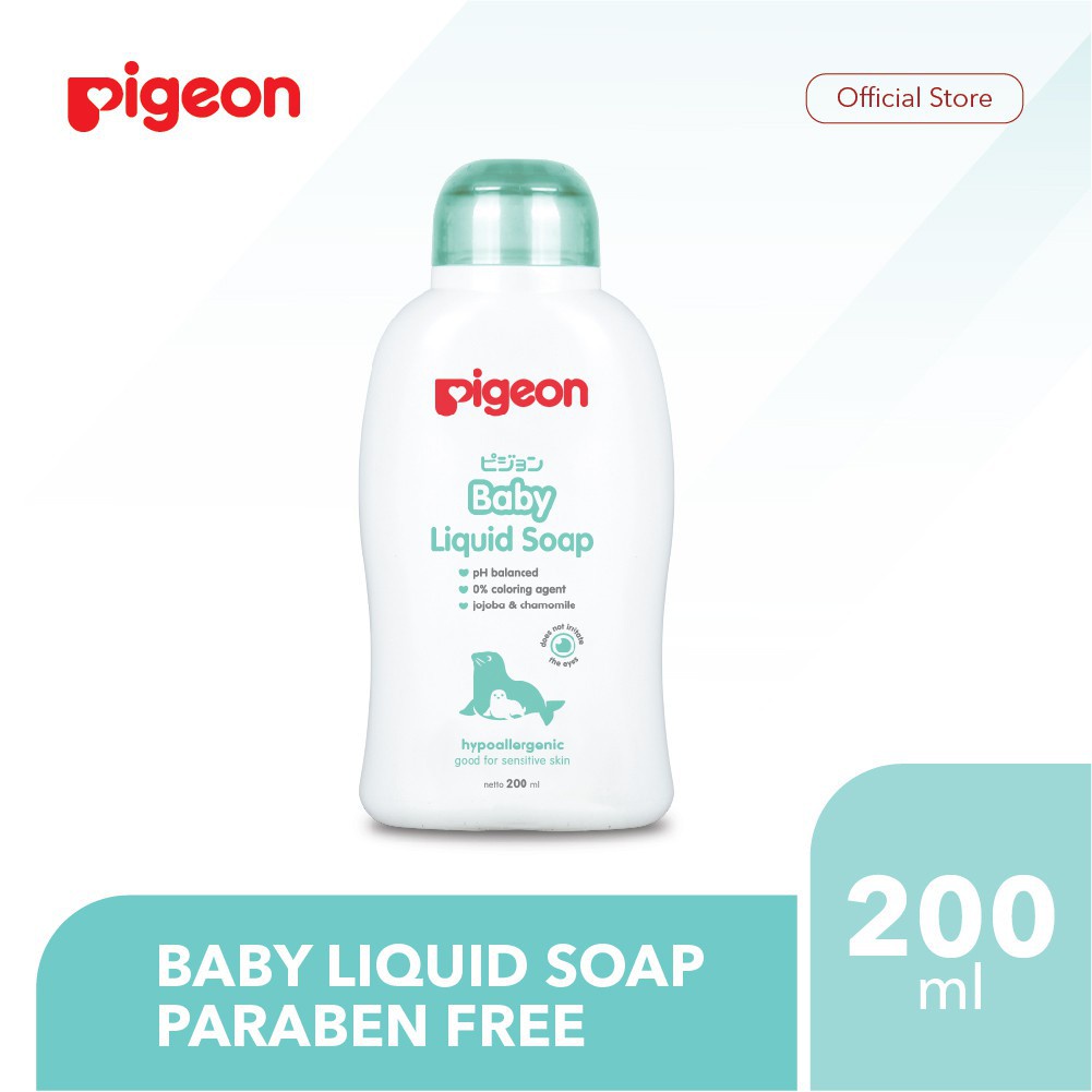 Pigeon Baby Liquid Soap 100ml / 200ml - Sabun Mandi Cair Bayi 100 / 200 ml