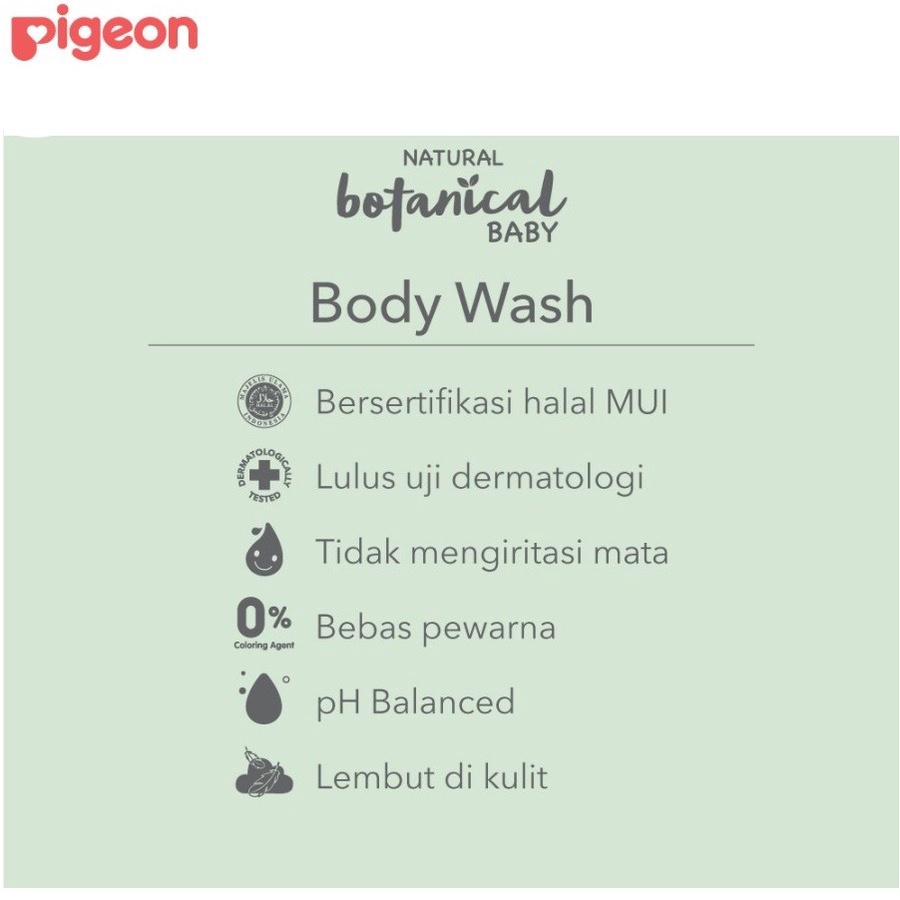 Pigeon Natural Botanical Baby Series - Body Wash 240ml