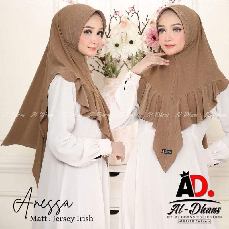 ORI AD HIJAB KHIMAR INSTAN AREESA ANEESA PARI PREMIUM ORIGINAL ALDHANS AL DHANS ANESA JILBAB BERGO KERUDUNG TALI DEPAN REY ALDHANS ARESA AL DHANS JUMBO AREY MURAH XL-4