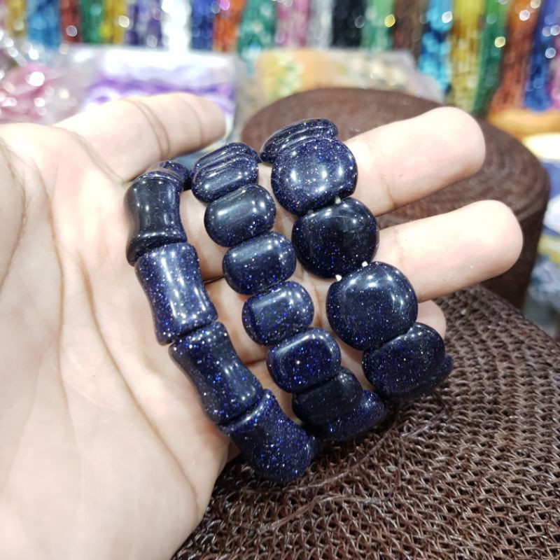 Gelang Batu Asli Pasir Mas Biru
