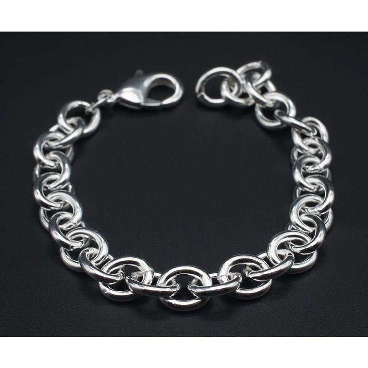 Gelang Kepang Bahan Stainless Steel Lapis Silver Untuk Wanita