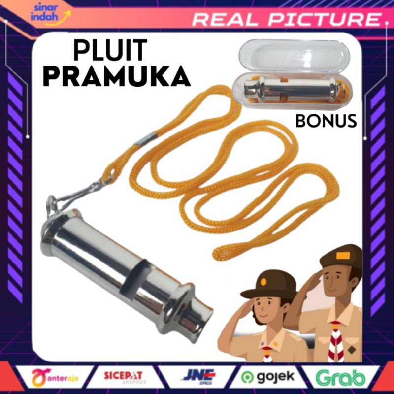 Jual PLUIT PRAMUKA PELUIT PRAMUKA STAINLESS STEEL BONUS KOTAK DAN TALI ...