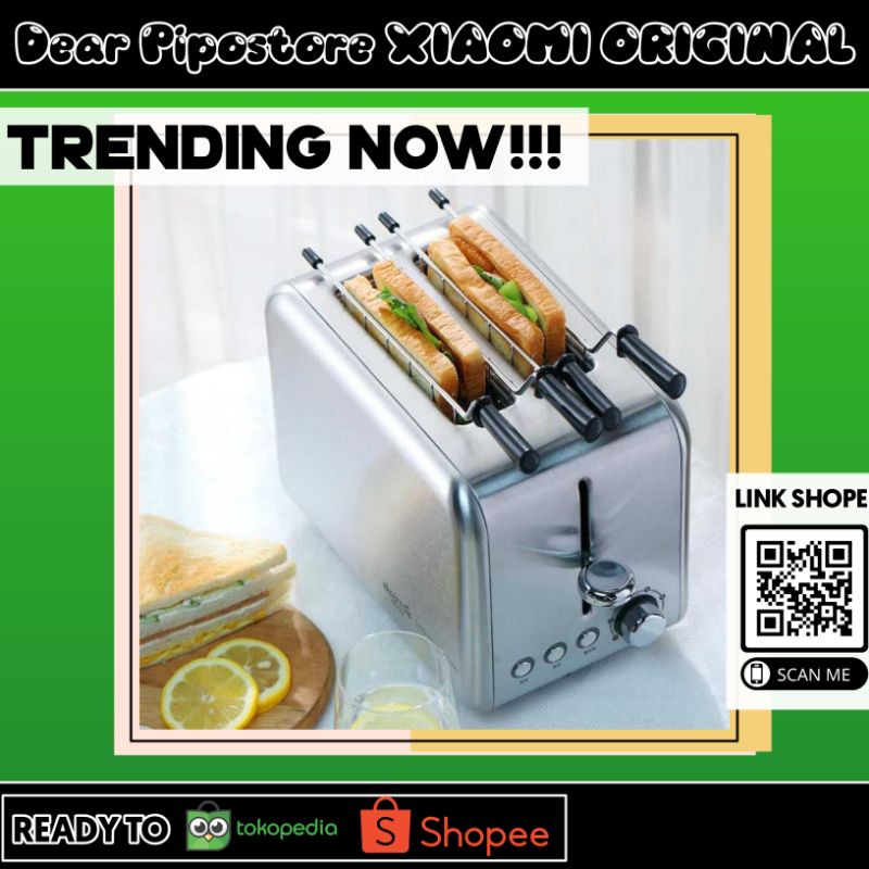 Xiaomi Alat Pemanggang Roti Bread Toaster Panggang Roti Otomatis
