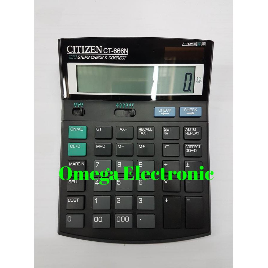 

ORIGINAL CITIZEN CT-666N KALKULATOR MEJA OFFICE CHECK CORRECT CT 666N - CUCI GUDANG LHOOO