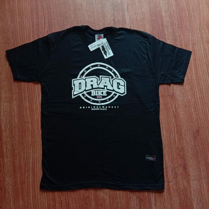 KAOS HITAM DRAG BIKE BAJU HITAM DISTRO