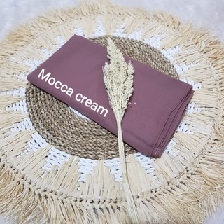 Hijab Segiempat BELLA SQUARE pollycotton premium Mocca Cream Premium.