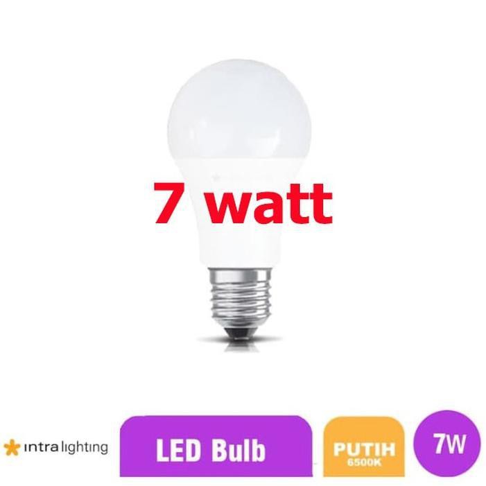 Lampu 7w / Bohlam Intra Lighting LED Bulb 7W E27- Putih Quality Osram
