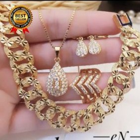 Xuping set perhiasan lapis emas 24k 2803