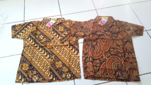 Baju Hem Batik Anak Bahan Halus Adem Motif Keren Murah Bg0125