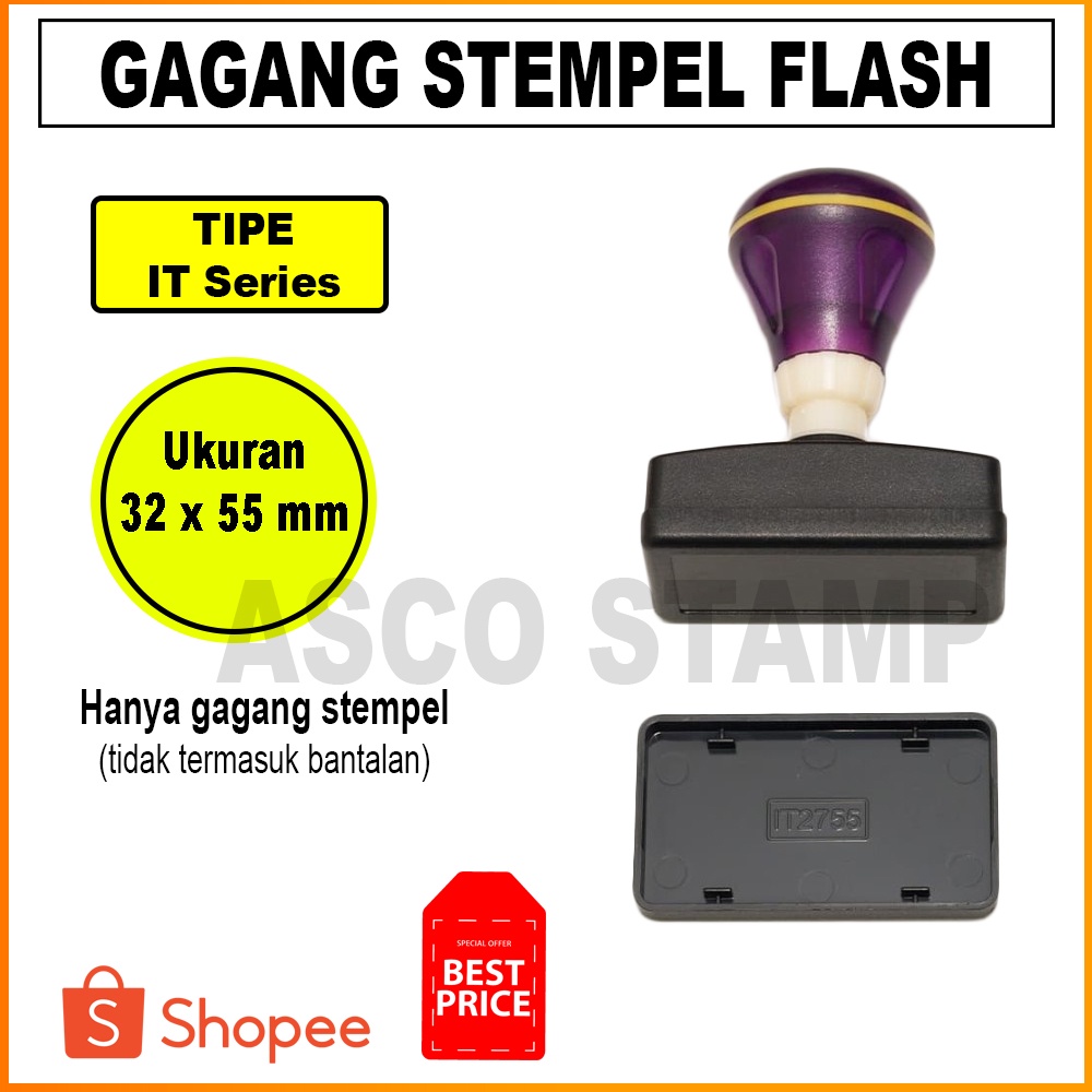 

Gagang Stempel Flash IT 17 x 55 mm