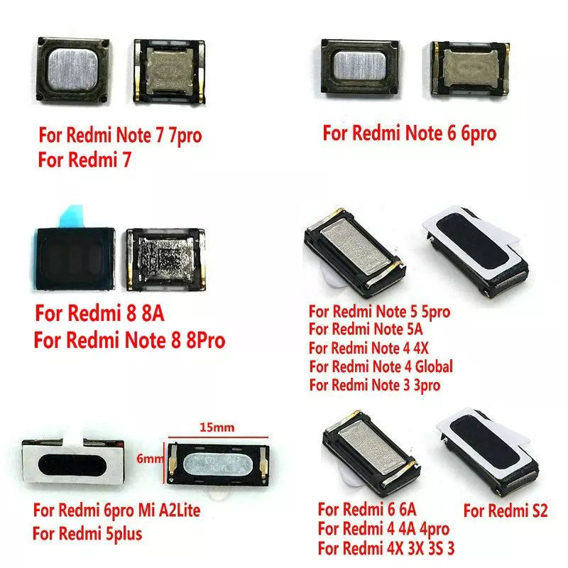 Speaker telinga untuk hp xiaomi redmi note  2 3 4 5 6 7  8 8 pro 7 7 pro Redmi 2 3 3s 3x 4 4a 5a 5 5
