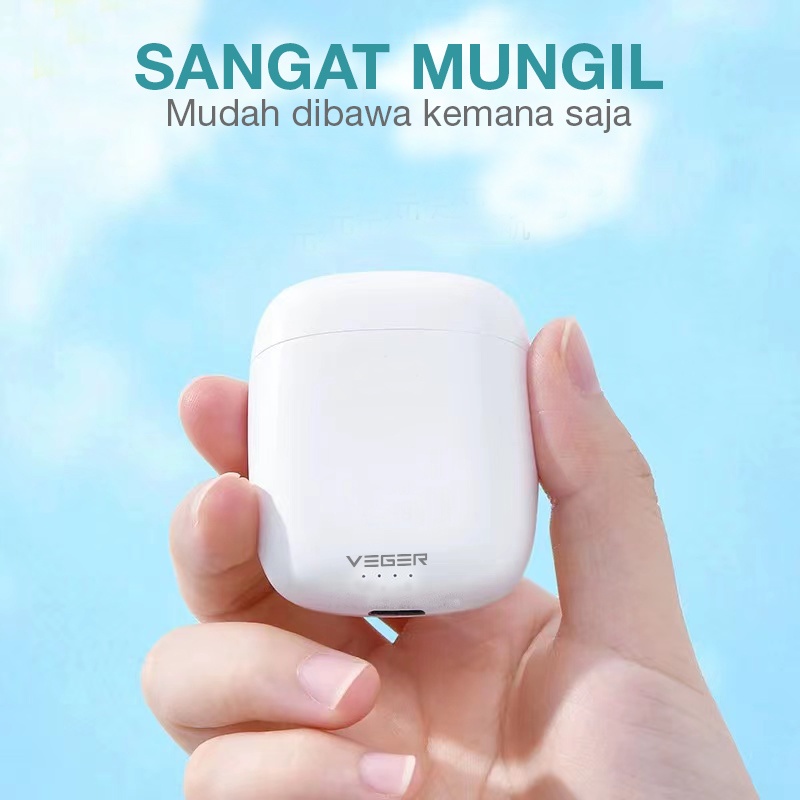 VEGER Headset Earphone VE-16 Blueatooth 5.0 True Wireless Stereo TWS Earbuds-1