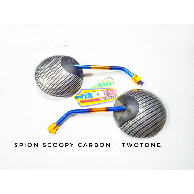 spion scoopy carbon twotone spion motor scoopy carbon twotone spion scoopy variasi carbon