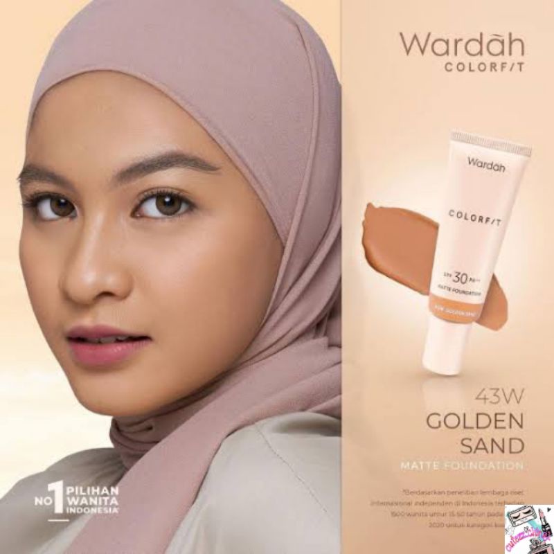 ☃️Cutezz_Ching1☃️Wardah Colorfit Matte Foundation SPF 30 PA+++ 25ml