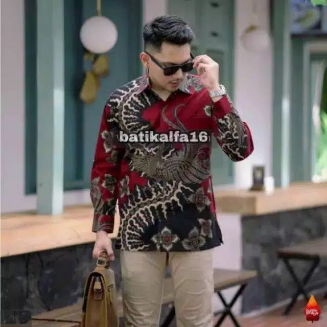 Batikalfa16 New Arrival Distro Batik Pria Bordir Sogan Hrb026 Batikaf Notoarto Batik Ipnu-ippnu