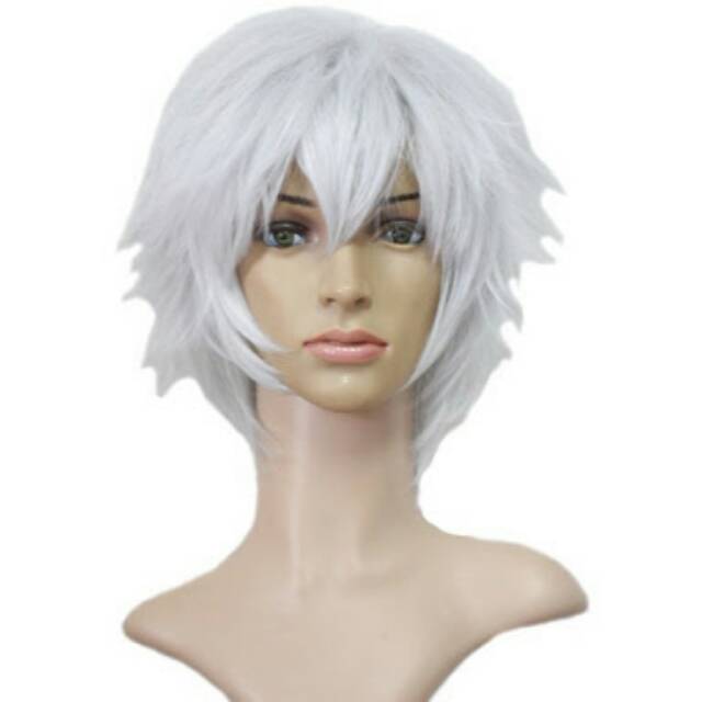 Short White / Silver Cosplay Wig (Wig Putih / Silver Pendek)