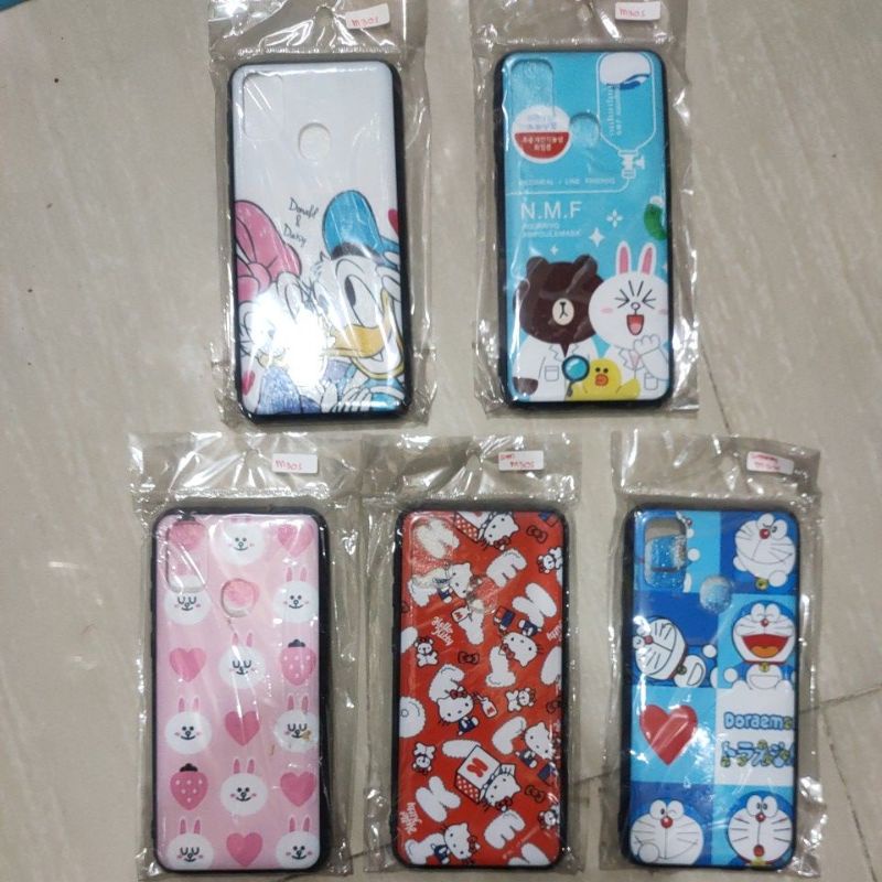 Samsung m30s/m21 softcase animasi karakter glossy