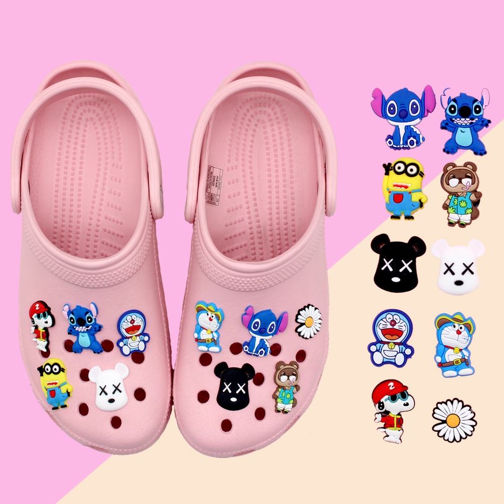 Crocs Pin Gesper Sepatu Motif Kartun anime Doraemon shoe charms Jibbitz DIY decorate Anak sandal Hadiah accessories sepatu