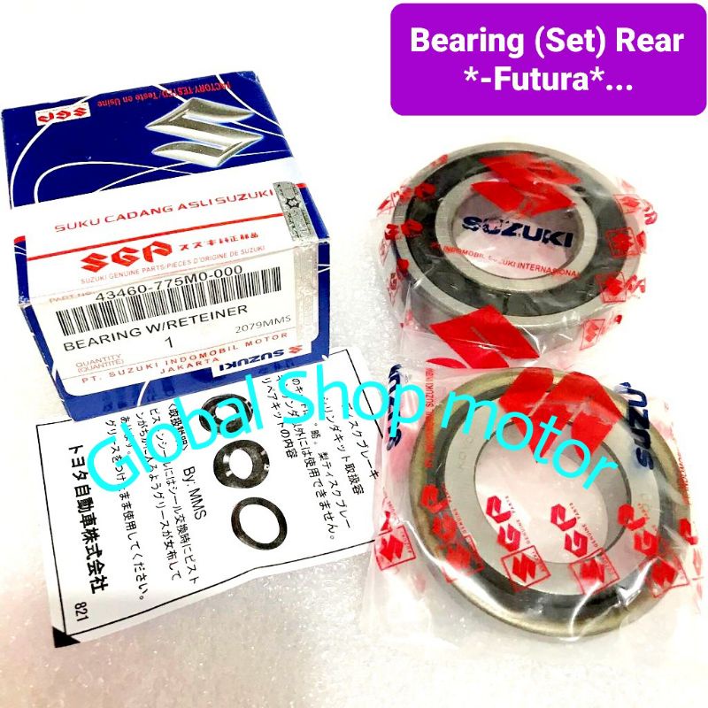 bearing roda belakang set futura bearing set futura belakang
