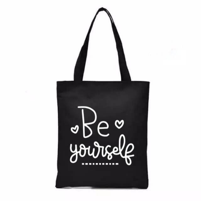 [LOKAL] DOMMO - D1380 Totebag (PAKAI RESLETING) Tote bag GAMBAR UNIK kpop murah wanita custom motif